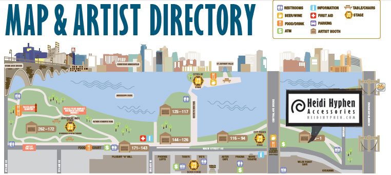 Map & Artist Directory 2011, Stone Arch Festival of Arts